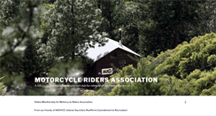 Desktop Screenshot of motorcycleridersassociation.org