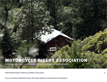Tablet Screenshot of motorcycleridersassociation.org